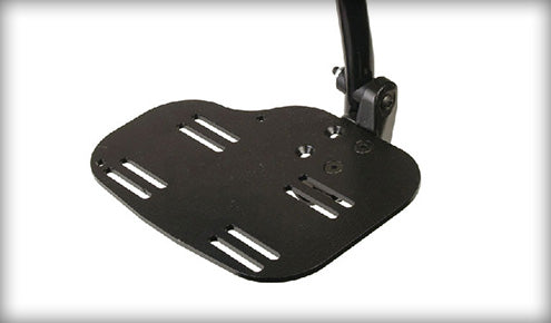 Footplate Kit Angle Adjustable w/ Heel Loop for Ext. Mount Hanger 16-17 Wide Pair
