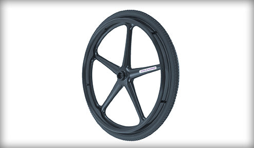 20" Mag, Low Poly Tire, Plastic Coated Anodized Handrim Kit